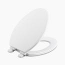 KOHLER White Elongated Closed Front with Cover Toilet Seat 