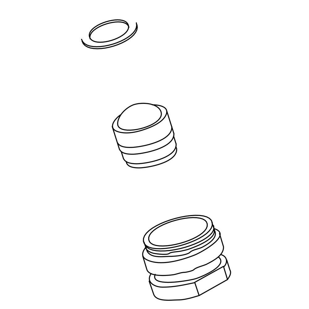 KOHLER Vibrant&reg; Satin Nickel Aerator 