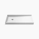 48 in. x 32 in. Shower Base with Left Drain in White