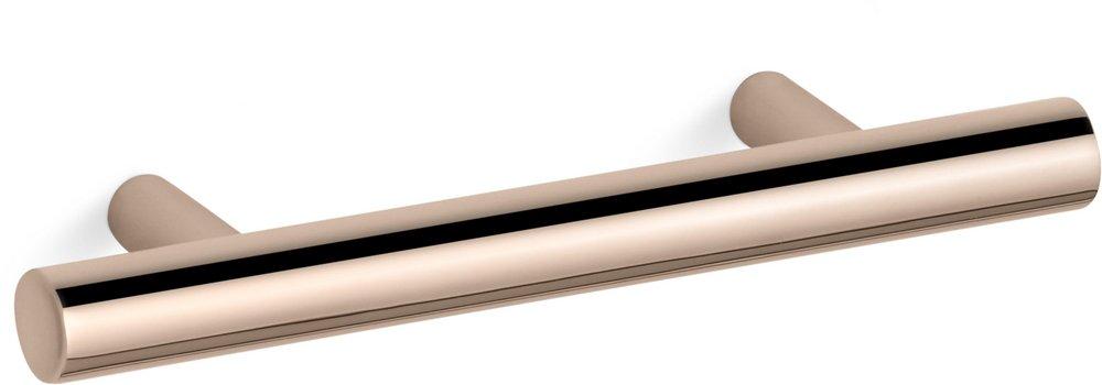 KOHLER Purist 3-in Center to Center Vibrant Rose Gold Cylindrical Handle  Drawer Pulls at