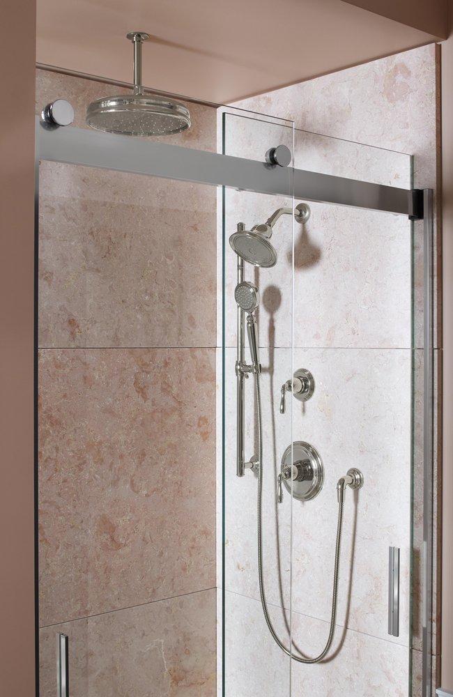 KOHLER Matte Black Brass Shower Arm and Flange 