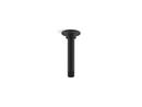 6 in. Ceiling Mount Shower Arm and Flange in Matte Black