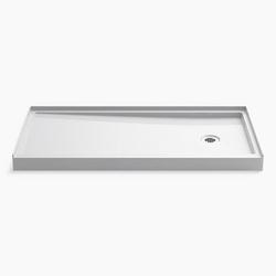 60 in. x 30 in. Shower Base with Right Drain in White