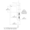 Speakman Polished Chrome Single Handle Bathroom Sink Faucet Lever Handle 