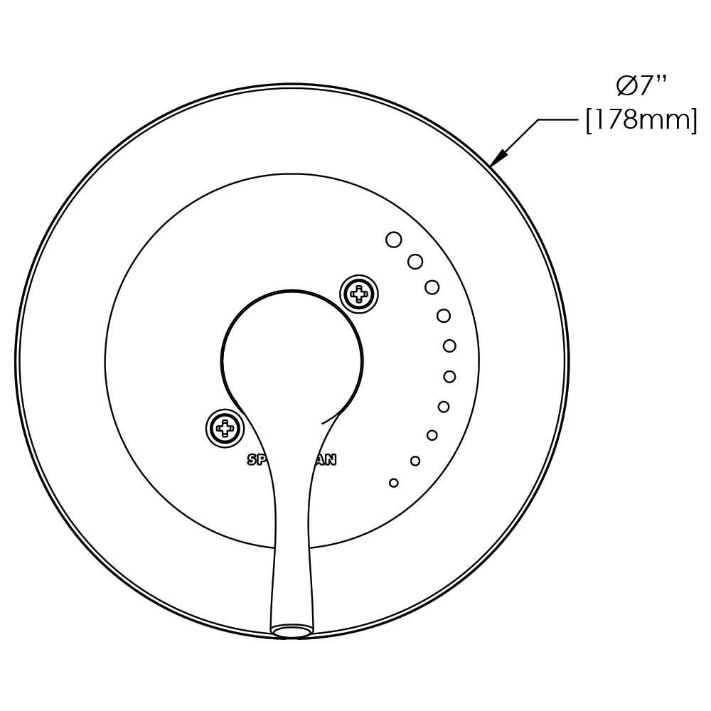 Speakman Polished Chrome Single Handle Bathtub & Shower Faucet (Trim Only) 