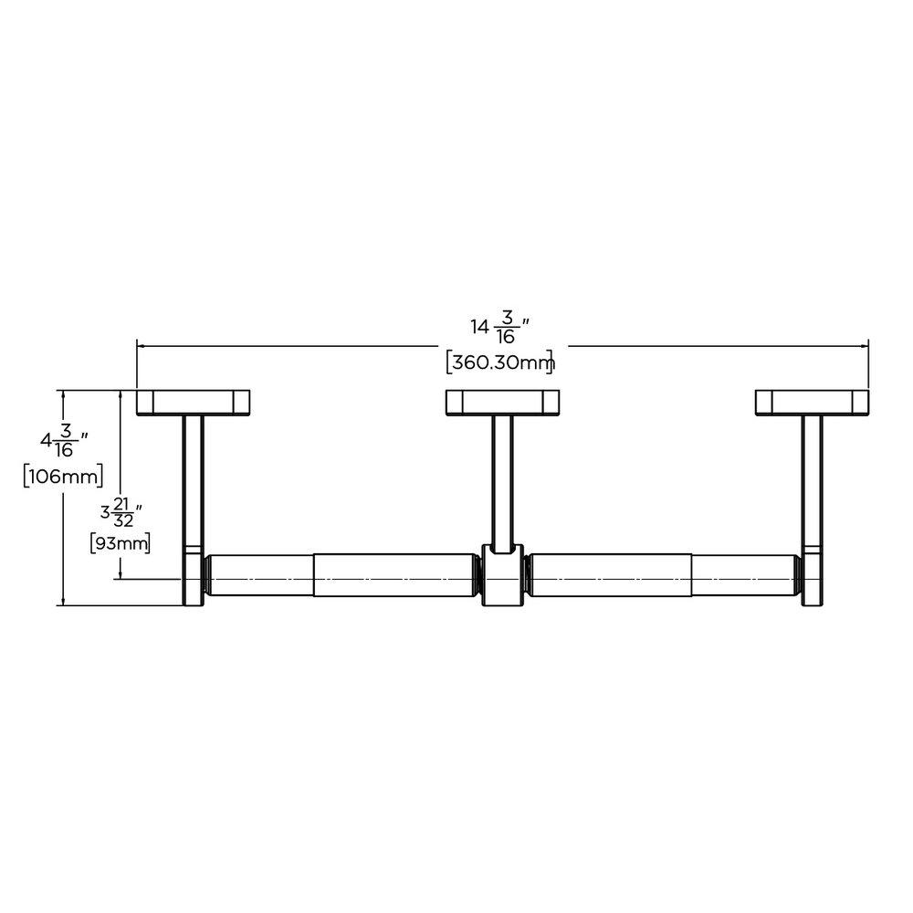 Speakman Polished Chrome KUBOS DOUBLE PAPER HOLDER 