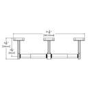 Speakman Polished Chrome KUBOS DOUBLE PAPER HOLDER 