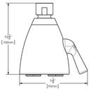 Speakman Matte Black Multi Function Flood, Full and Rain Showerhead 