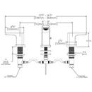 Speakman Polished Chrome 1.2 gpm 2 Hole Deck Mount Widespread Institutional Sink Faucet with Double Lever Handle 
