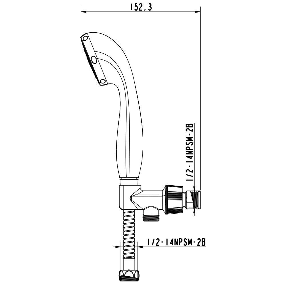 Speakman Polished Chrome 1.5 gpm 1-Function Handshower 