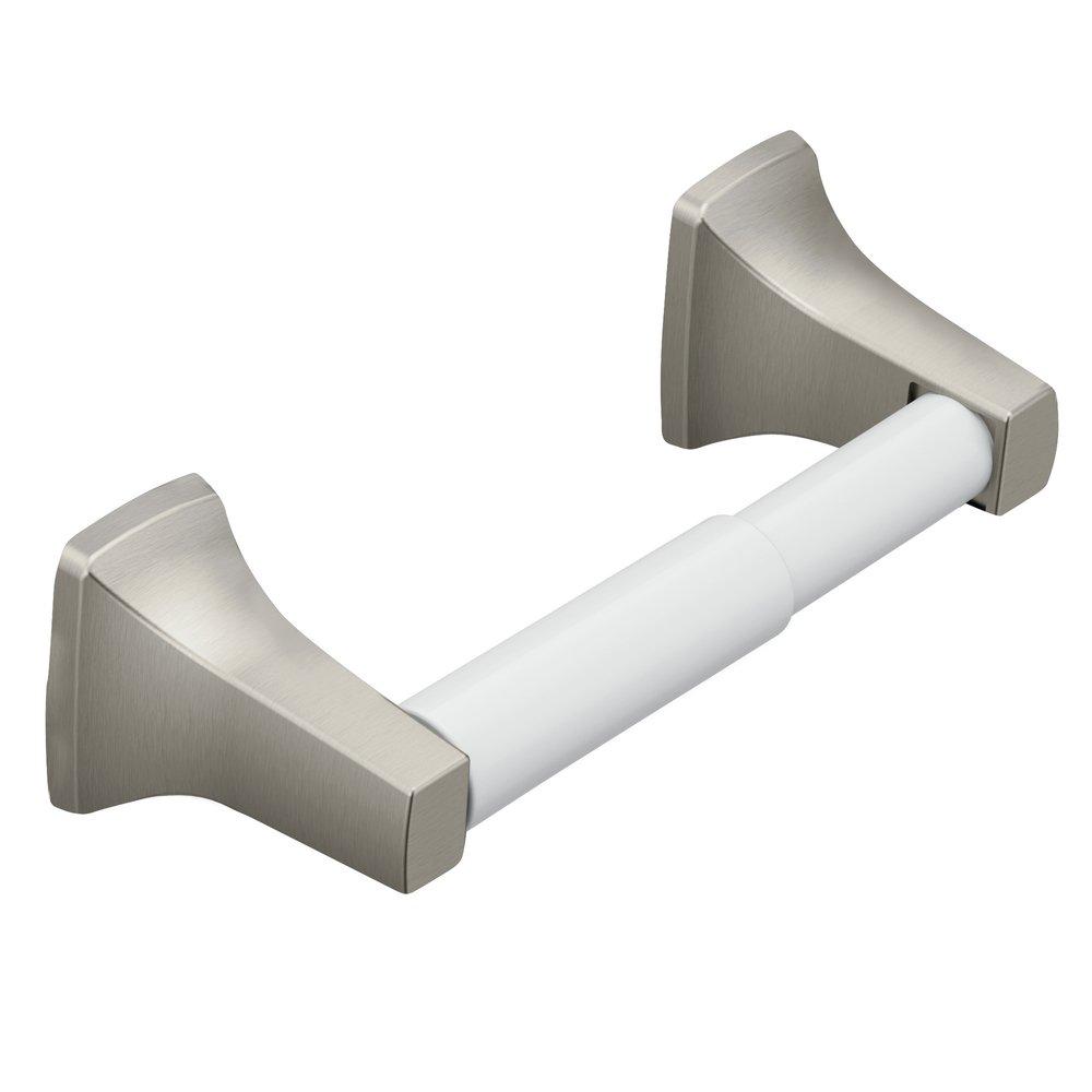 Moen Brushed Nickel Concealed Mount and Wall Mount Toilet Tissue Holder 