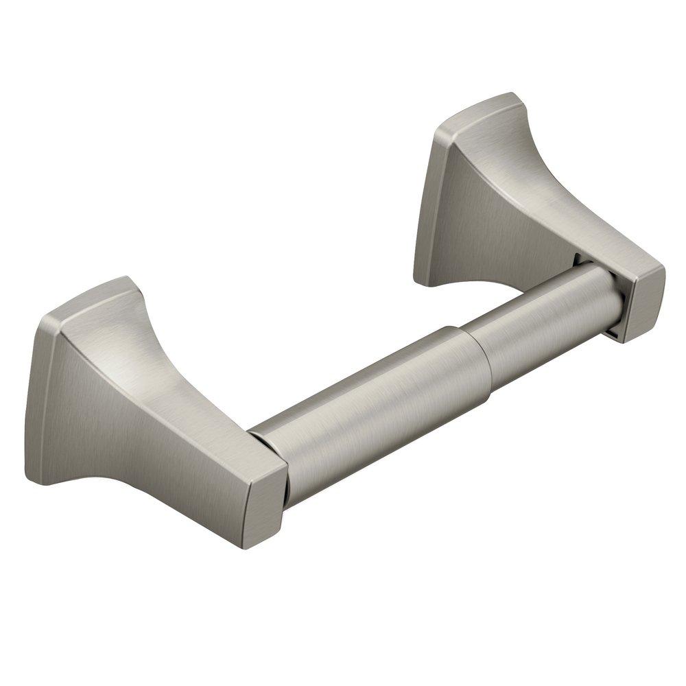 Moen Brushed Nickel Concealed Mount and Wall Mount Toilet Tissue Holder 