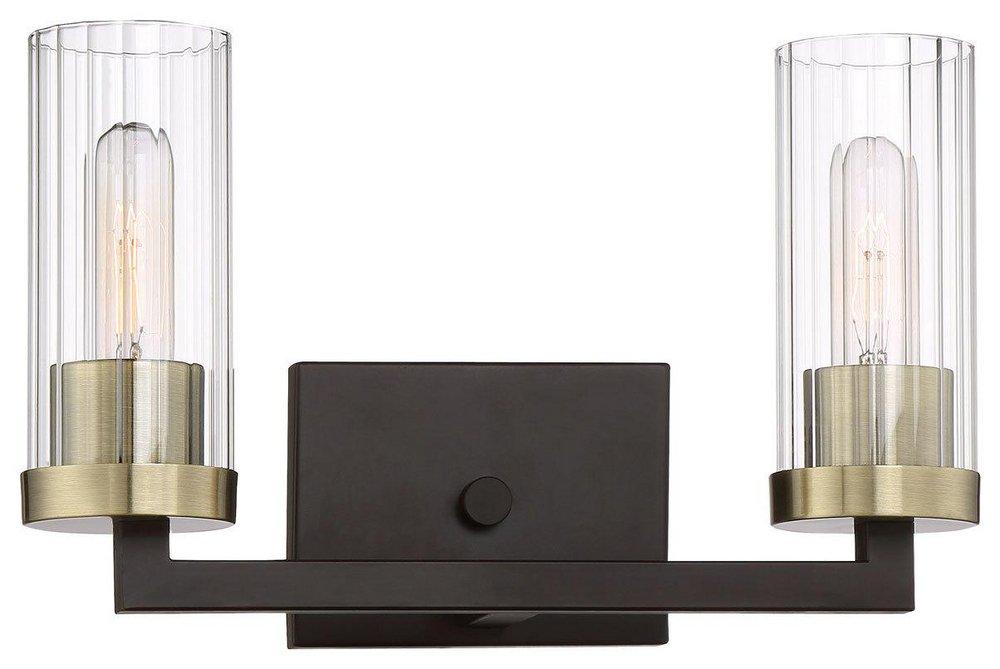 Minka Lavery Aged Kinston Bronze/Brushed Brass 2 60W MED AINSLEY CT ORB 
