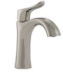 Single Handle Monoblock Bathroom Sink Faucet with Pop-Up Drain Assembly in Polished Nickel