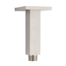 4 in. Square Ceiling Mount Shower Arm with Escutcheon in Brushed Nickel