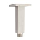 Signature Hardware Brushed Nickel 4 in. Square Ceiling Mount Shower Arm with Escutcheon 