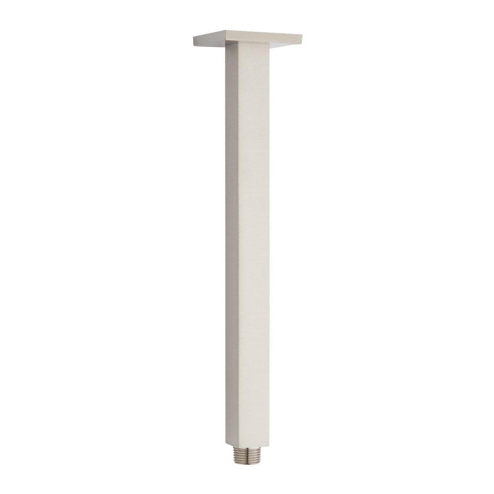 Signature Hardware Brushed Nickel 12 in. Ceiling Mount Shower Arm with Escutcheon 
