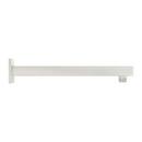 Signature Hardware Brushed Nickel 12 in. Square Wall Mount Wall Arm with Escutcheon 