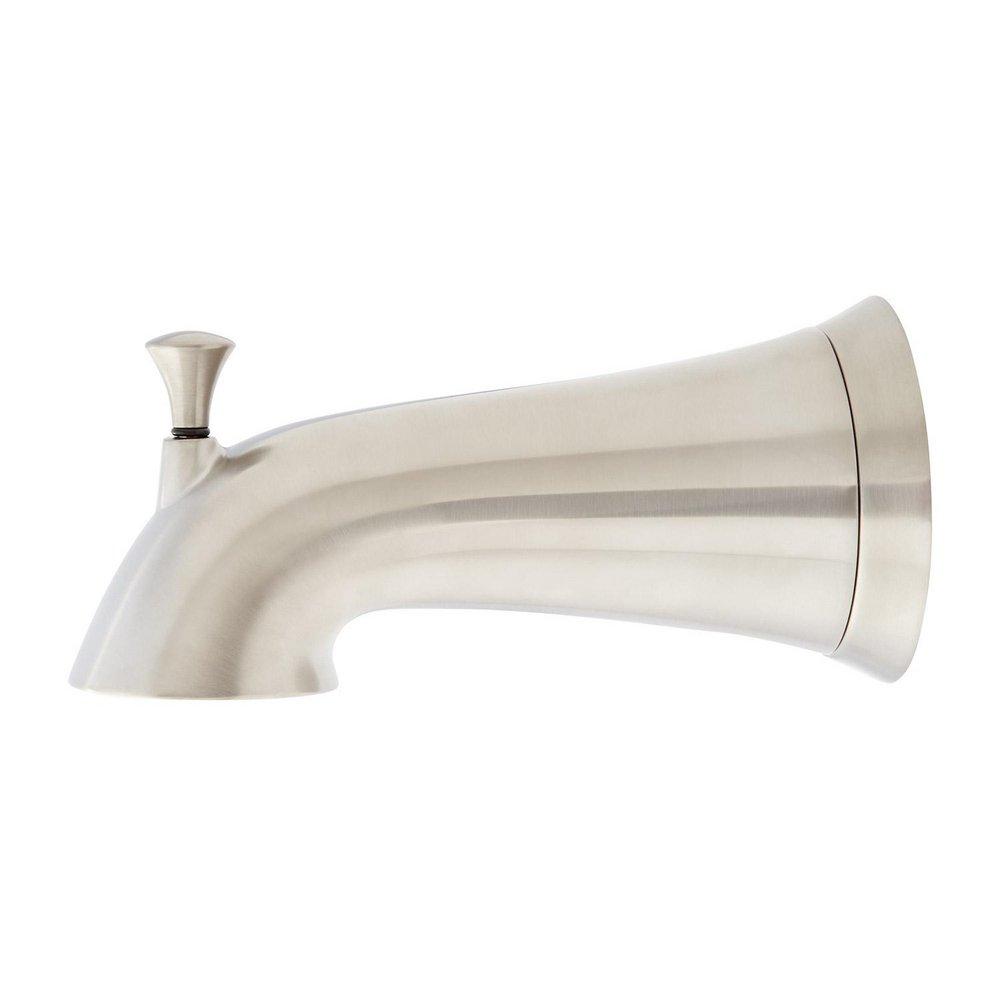 Signature Hardware Brushed Nickel 6-5/8 in. Integrated Diverter Tub Spout 