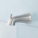 Signature Hardware Brushed Nickel 6-5/8 in. Integrated Diverter Tub Spout 