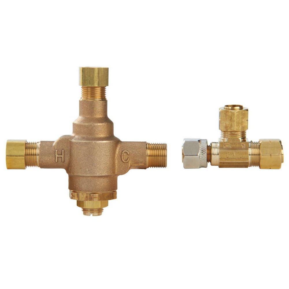 Powers Themostat Temperature Mixing Valve with Tee 