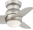 Minka Aire Brushed Steel 31.95W 3-Blade ABS Ceiling Fan with 26 in. Blade Span and 1-Light LED 