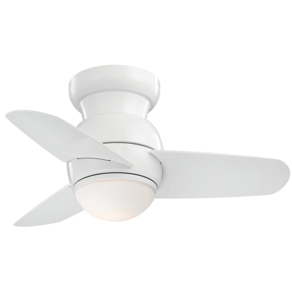 Minka Aire White 31.95W 3-Blade ABS Ceiling Fan with 26 in. Blade Span and 1-Light LED 