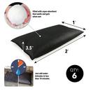 Quick Dam Black 12 x 24 x 3-1/2 in. Water Activated Flood Bag 