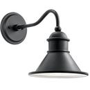 10 x 12 in. 100W 1-Light Medium E-26 Incandescent Extended Outdoor Wall Sconce in Black