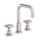 Newport Brass Polished Nickel - Natural Two Handle Widespread Bathroom Sink Faucet Wheel Handle 