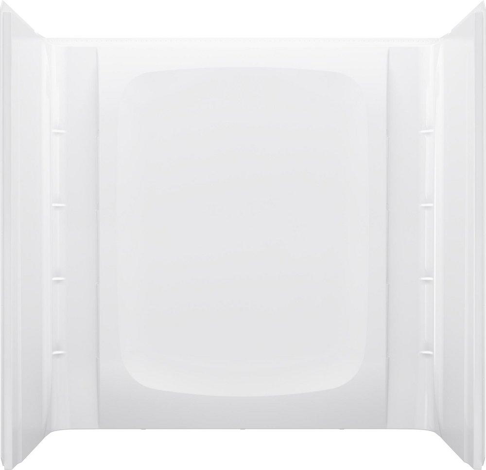 Sterling White 30 in. Shower Wall in White 
