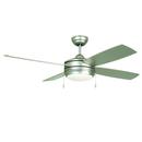 Craftmade Brushed Nickel 44 in. Ceiling Fan with Blades and Light 