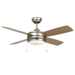 44in. 4-Blade Ceiling Fan with LED Light Kit in Brushed Pewter