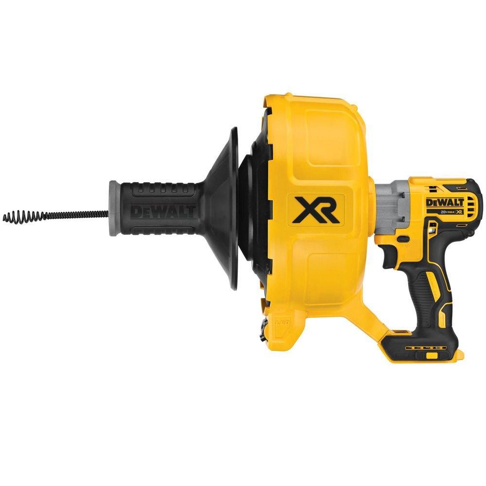 DEWALT Yellow Brushless Drain Snake Tool Only 