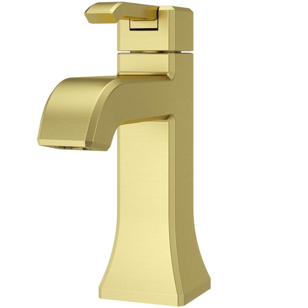 Pfister Brushed Gold Single Handle Monoblock Bathroom Sink Faucet 