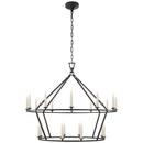 40W 20-Light Candelabra E-12 Incandescent Chandelier in Aged Iron