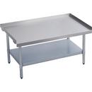 72 x 24 in. 304 Stainless Steel and Galvanized Steel Standard Equipment Stand with Under Shelf