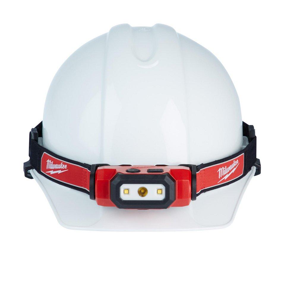 Milwaukee&reg; Red LED Battery Hard Hat Head Lamp 