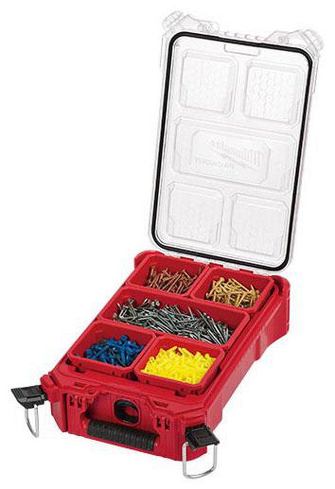 Milwaukee&reg; Red 9-4/5 in. Resin Tool Box 