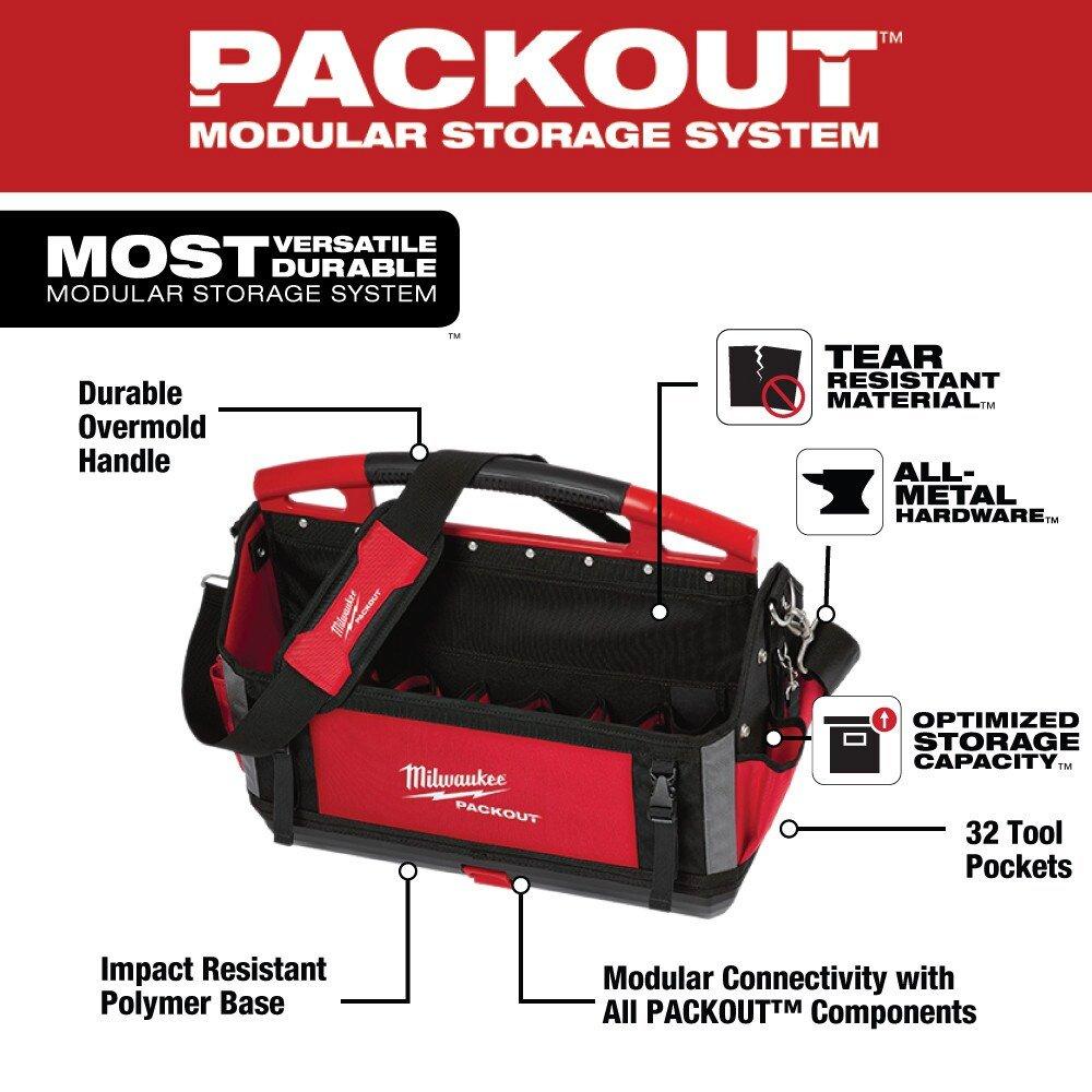 Milwaukee&reg; Silver 10-4/5 in. Ballistic Tote 