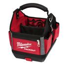 10 in. Red/Black 28 Pocket Tear-Resistant Fabric Tool Tote
