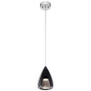 &eacute;lan Polished Chrome 16-1/2 in. 7W 1-Light Integrated LED Pendant 