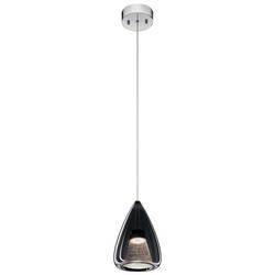 16-1/2 in. 7W 1-Light Integrated LED Pendant in Polished Chrome