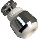 Swivel Spray Aerator in White with Polished Chrome