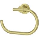 Oval Open Towel Ring in Brushed Gold