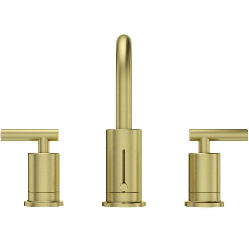 Pfister Brushed Gold Two Handle Widespread Bathroom Sink Faucet 