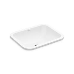 19-3/16 in. Undermount Rectangular Vitreous China Bathroom Sink in Stucco White