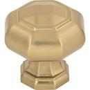 Atlas Homewares Warm Brass 1-1/4 in. Octagonal Cabinet Knob 
