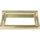 3-3/8 in. Square Cabinet Base and Pull in French Gold
