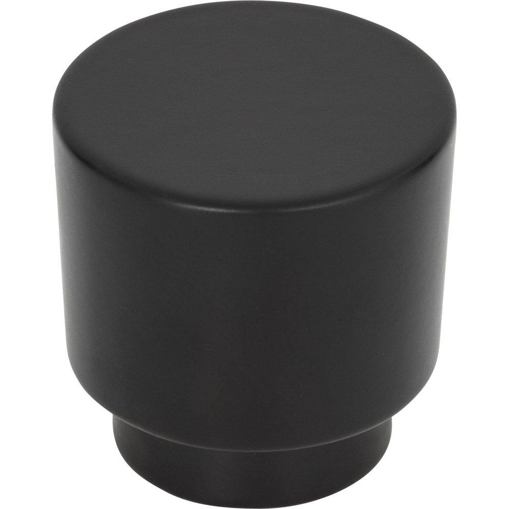 Atlas Homewares Matte Black 1-1/4 in. Round Cabinet Knob 